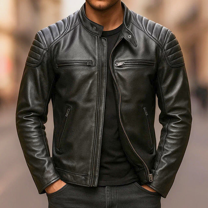 Premium Leather Moto Jacket