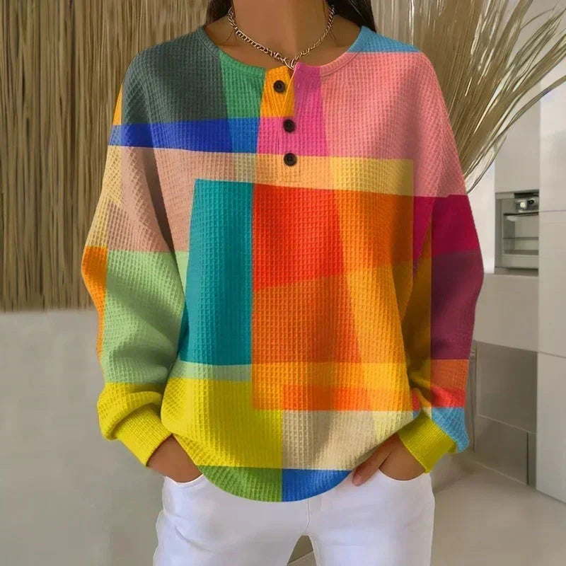 Double-Layer Textured Sweater