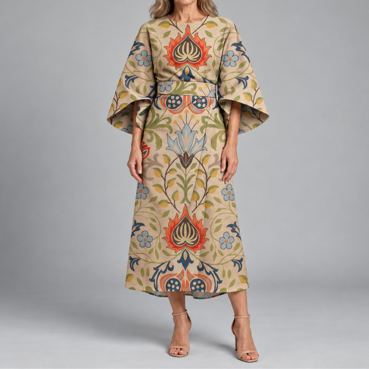 Statement Print Midi Dress