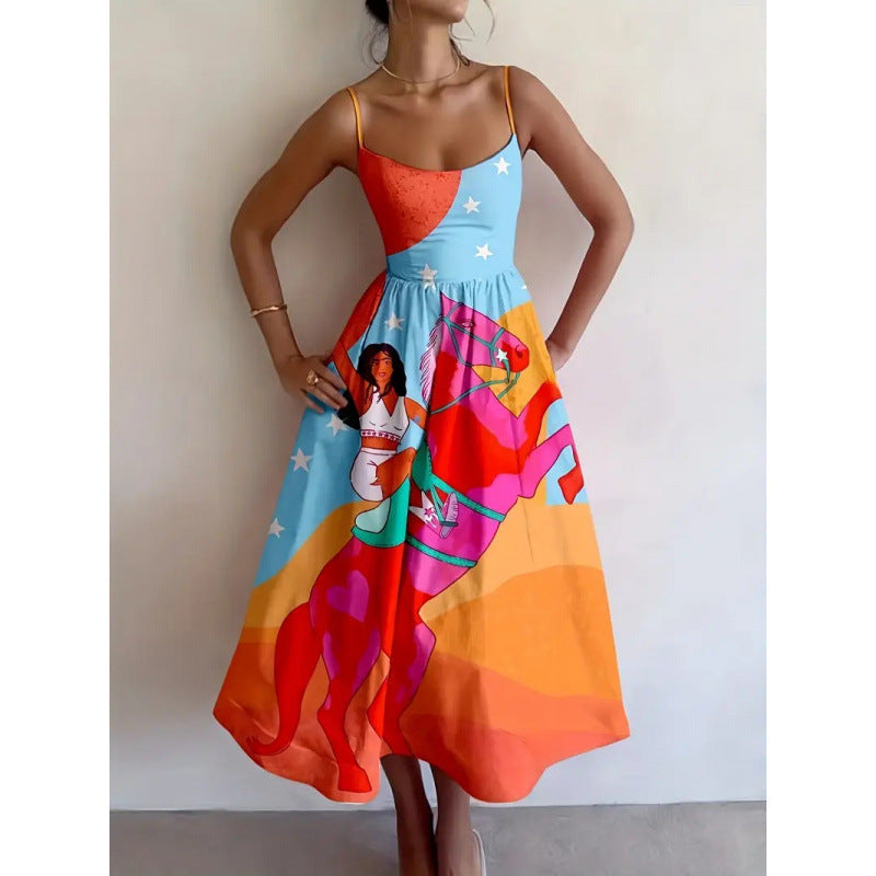 Sunset Muse Midi Dress