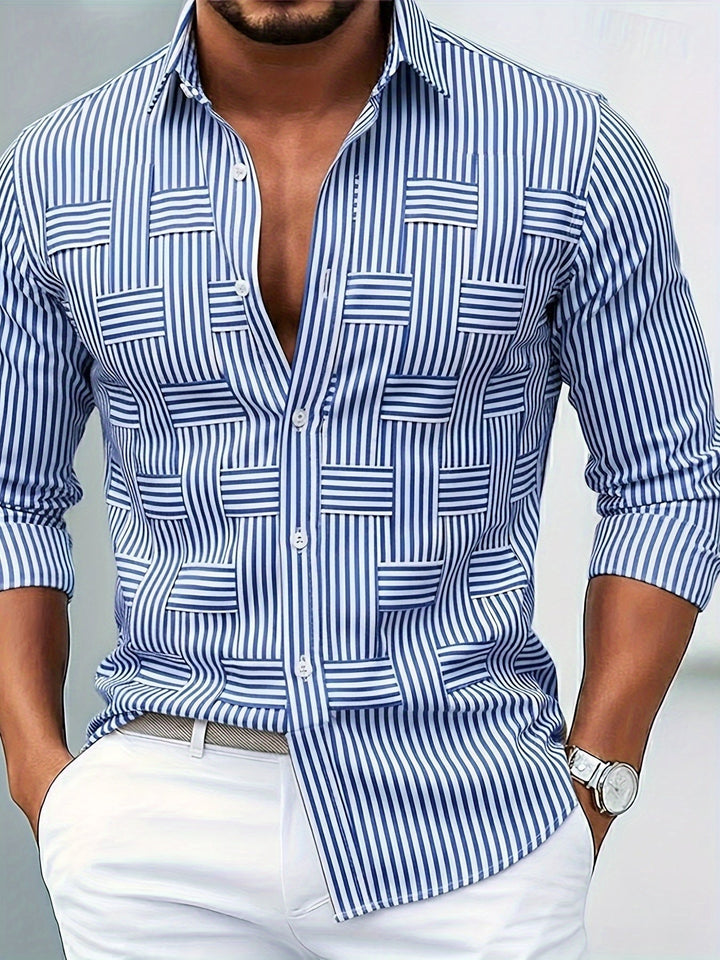 Vintage Striped Long Sleeve Shirt