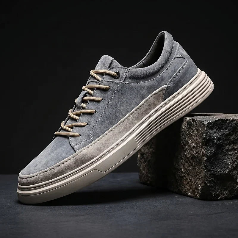 Suede Cushioned Casual Sneakers