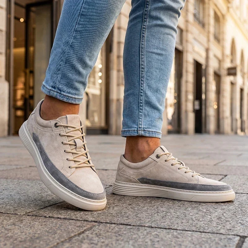 Suede Cushioned Casual Sneakers