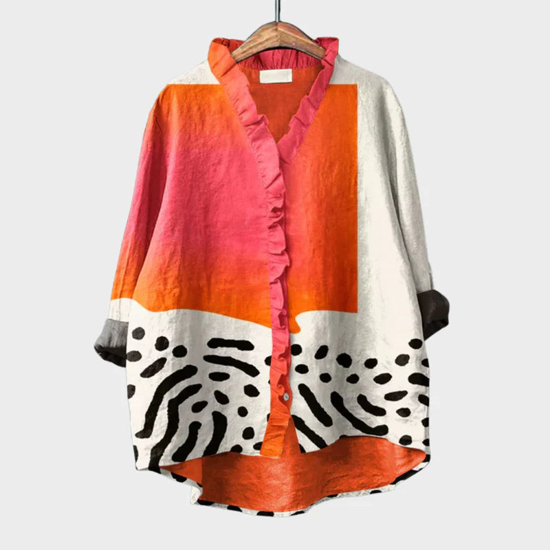 Relaxed Printed Blouse