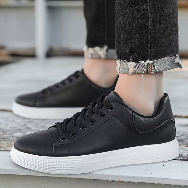 Casual Leather Lace-Up Shoes