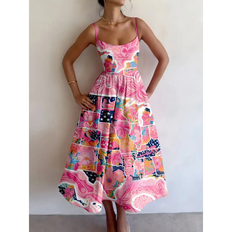 Blush Garden Midi Dress