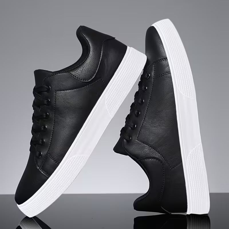 Casual Leather Lace-Up Shoes