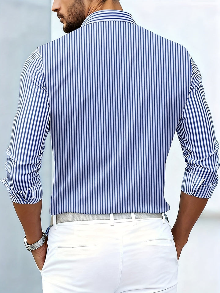 Vintage Striped Long Sleeve Shirt