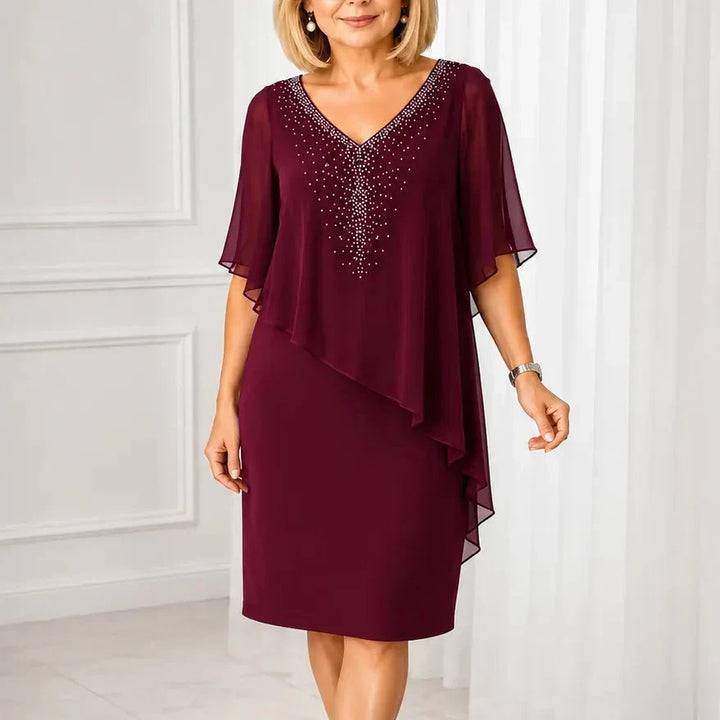 Elegant Draped Dress
