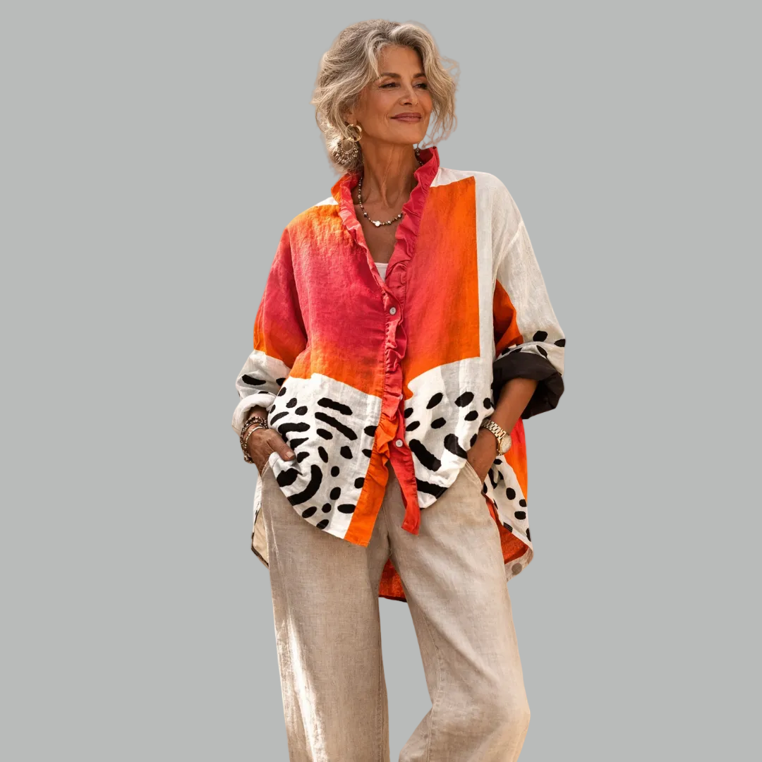 Relaxed Printed Blouse