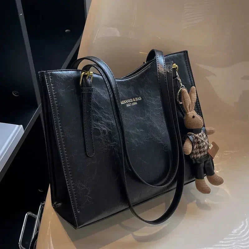 Vintage Vegan Leather Shoulder Bag