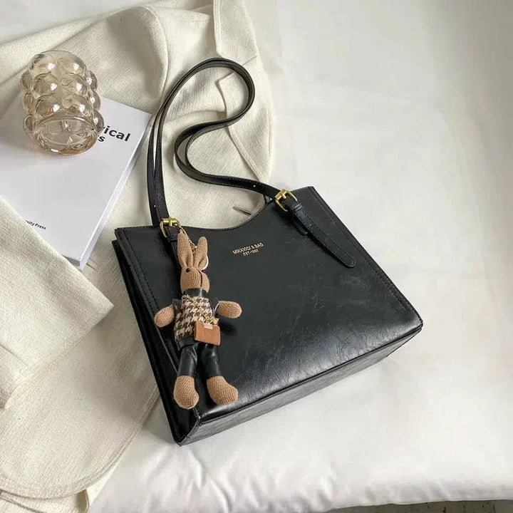 Vintage Vegan Leather Shoulder Bag