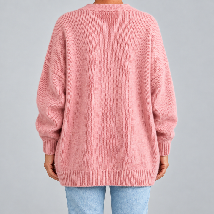 Open-Front Cardigan with Pockets