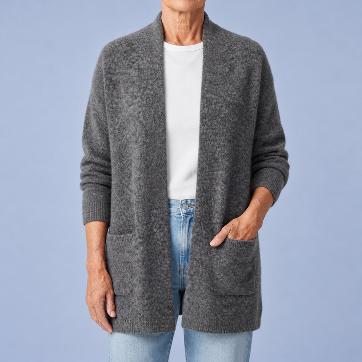 Soft Merino Wool Blend Cardigan