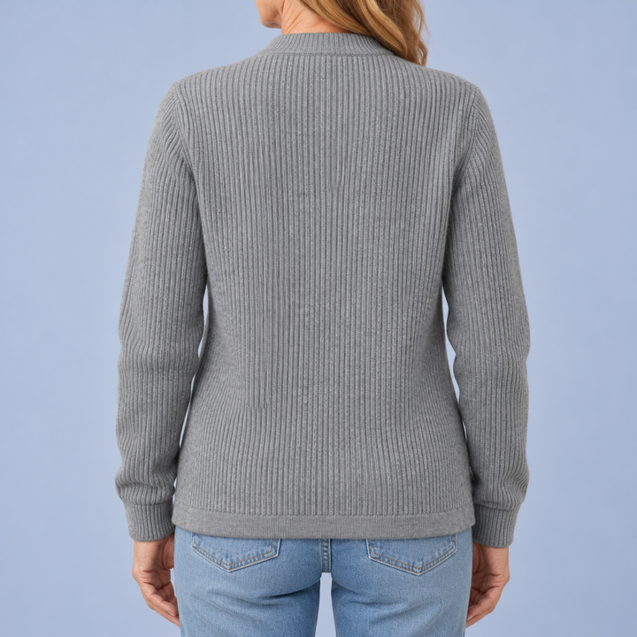 Zip-Up Cardigan with Pockets