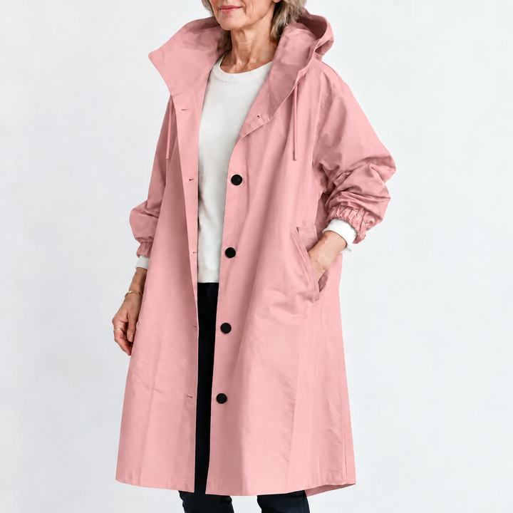 Hooded Longline Trench Coat
