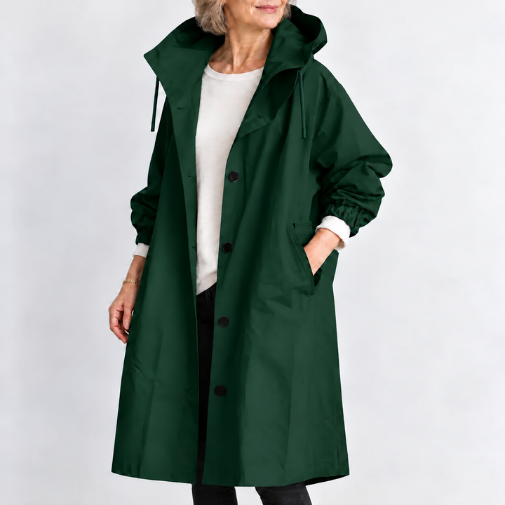 Hooded Longline Trench Coat