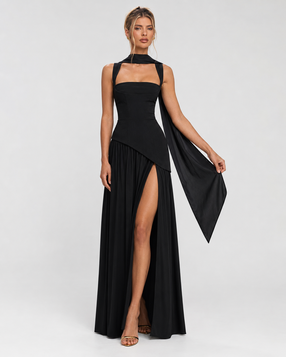 Corset Maxi Evening Dress