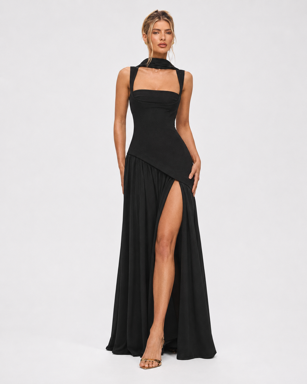Corset Maxi Evening Dress
