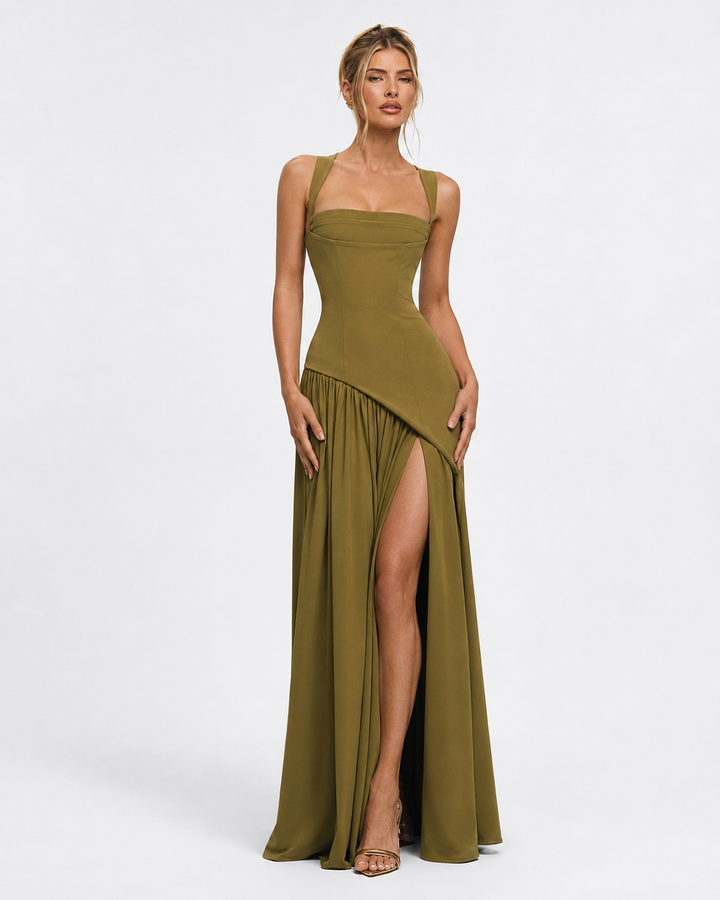 Corset Maxi Evening Dress