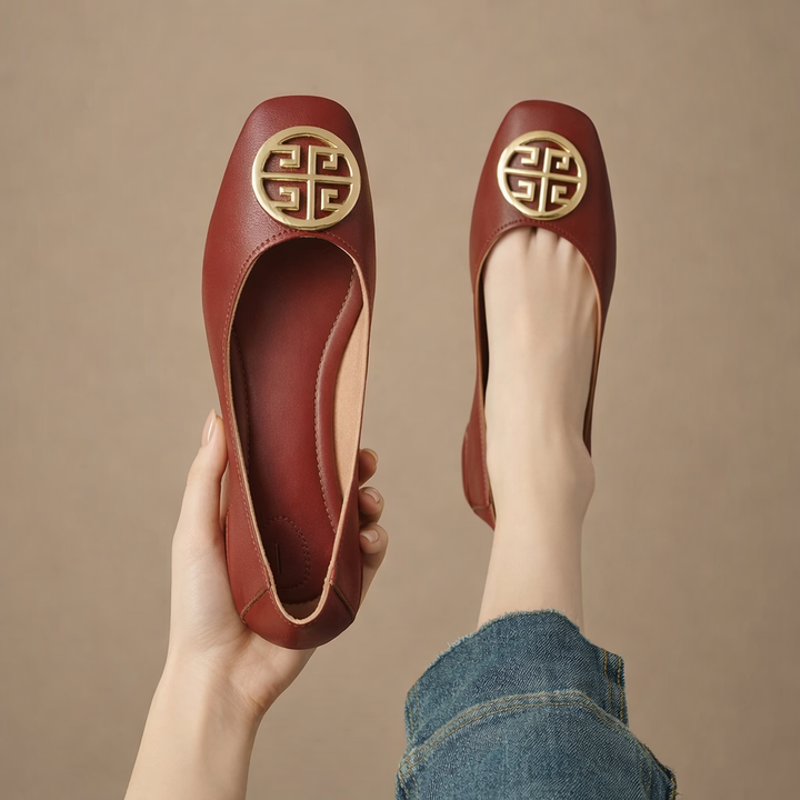 Leather Flats Ariel