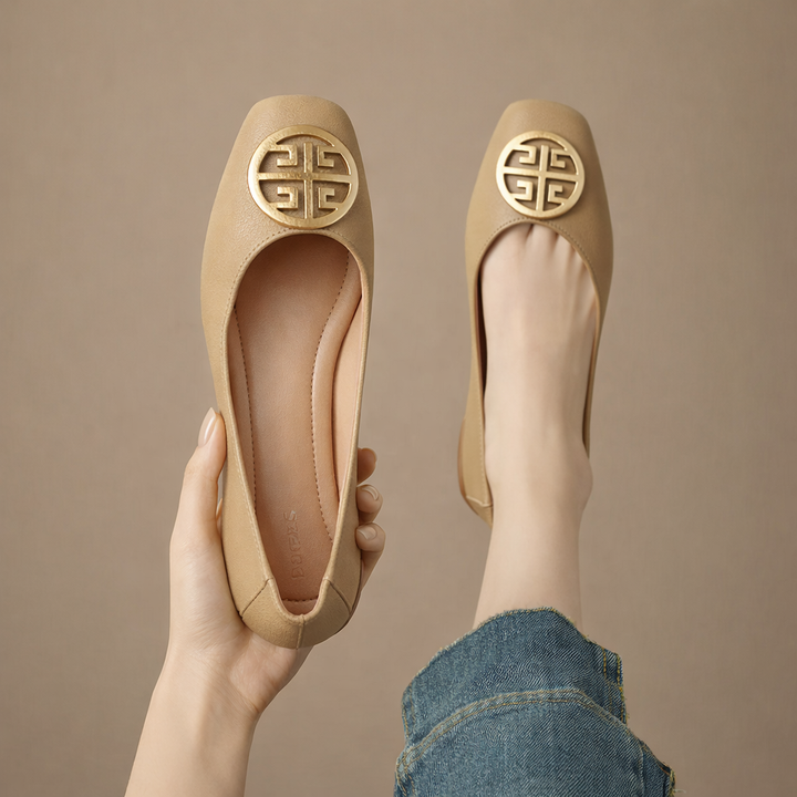 Leather Flats Ariel