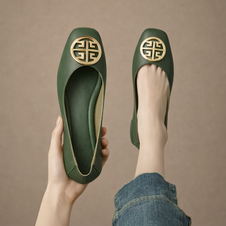 Leather Flats Ariel
