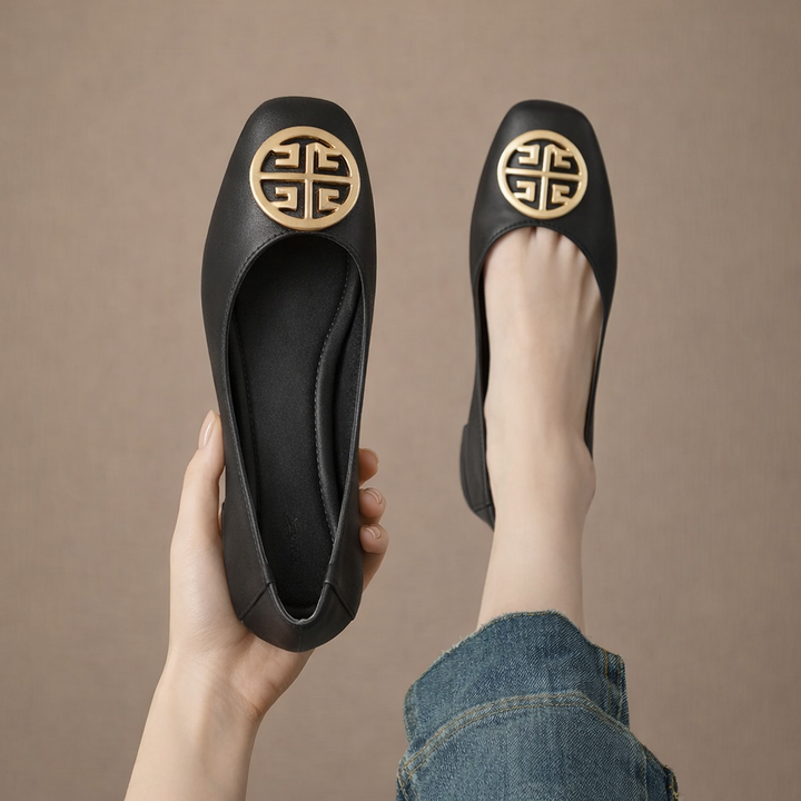 Leather Flats Ariel