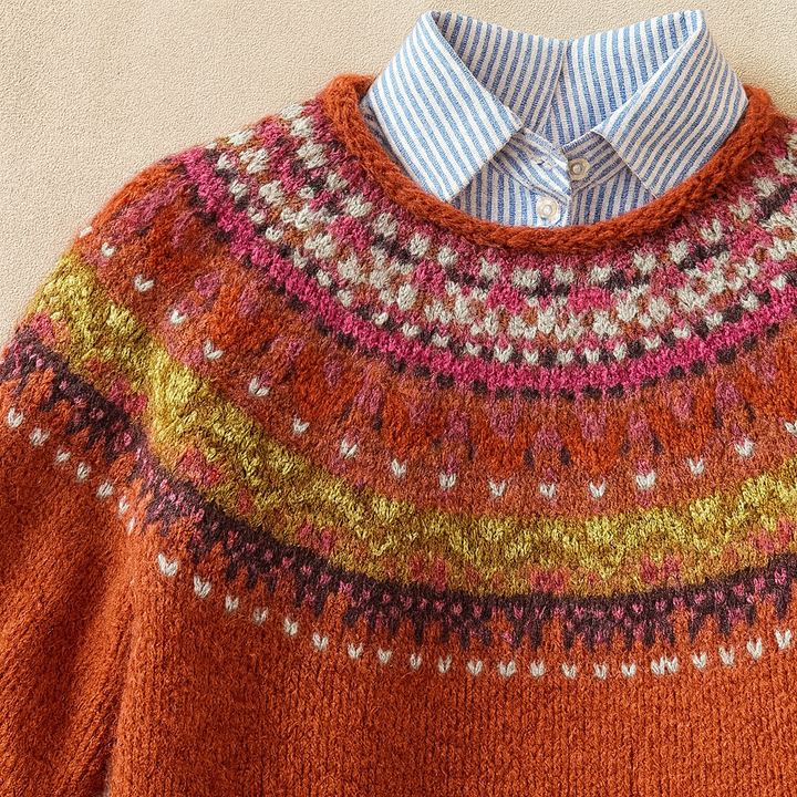 Chic Vintage Knit Sweater Laila