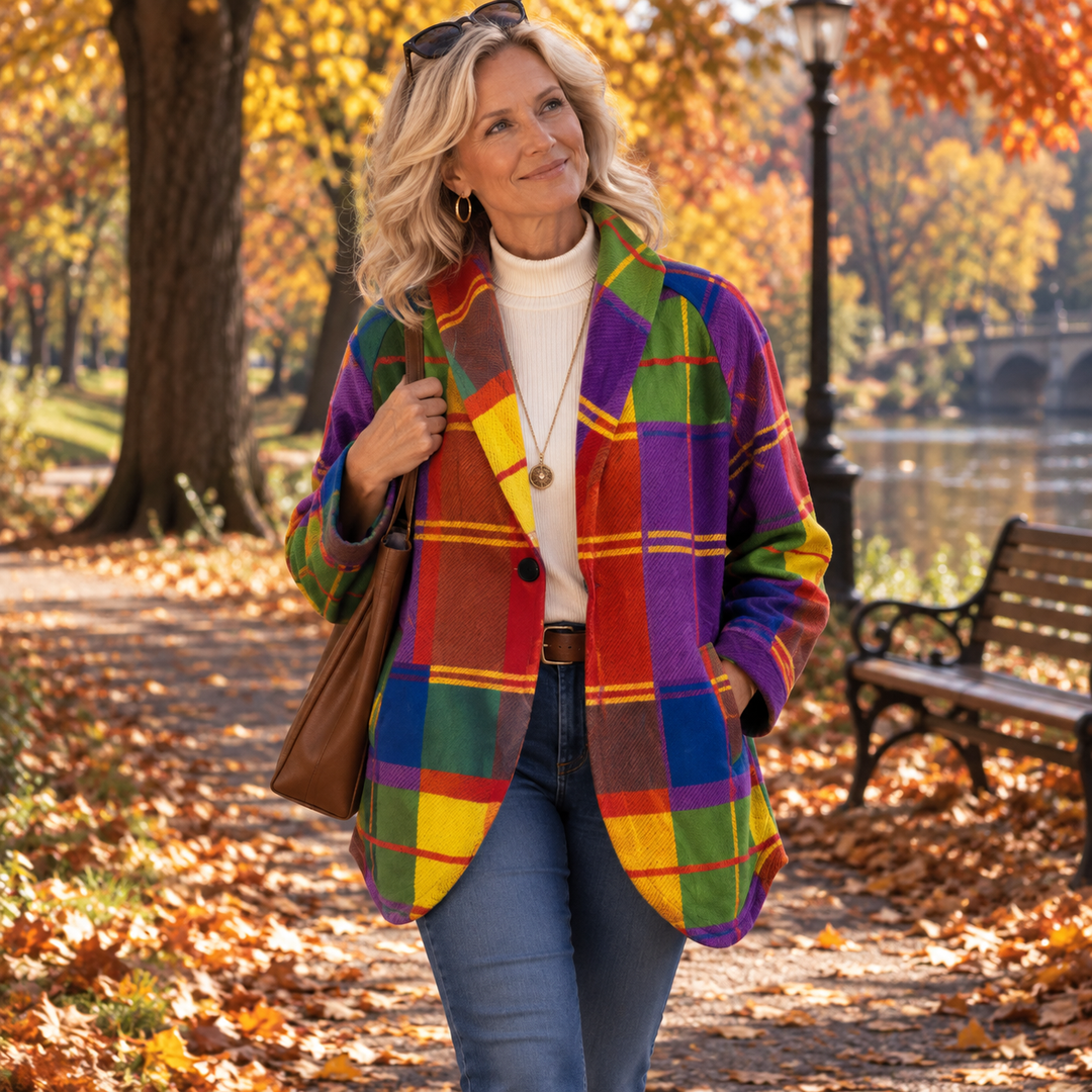 Multicolor Checkered Jacket