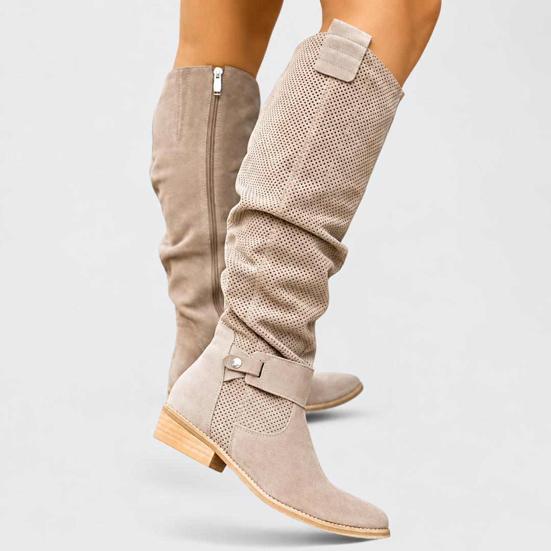 Cushioned Western Ankle Boots