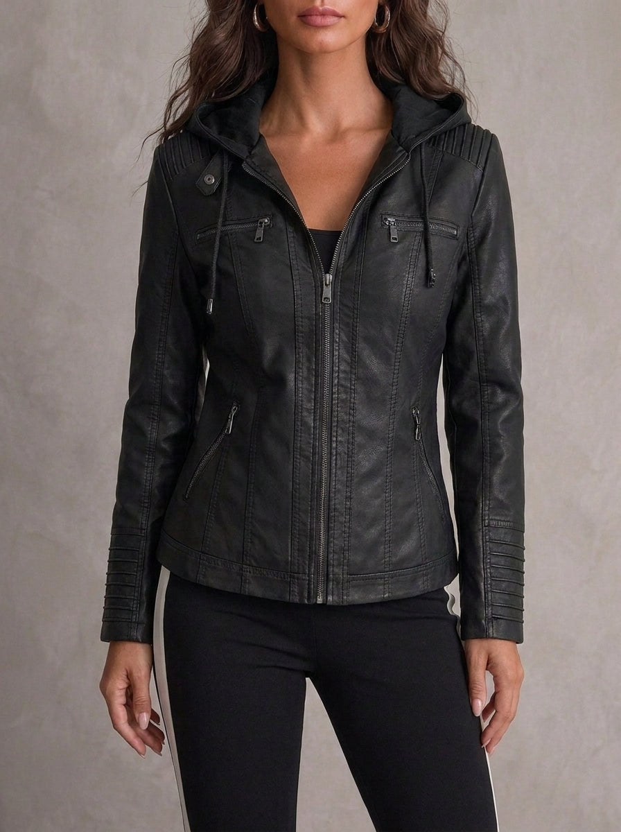 Elegant Leather Jacket Ailany