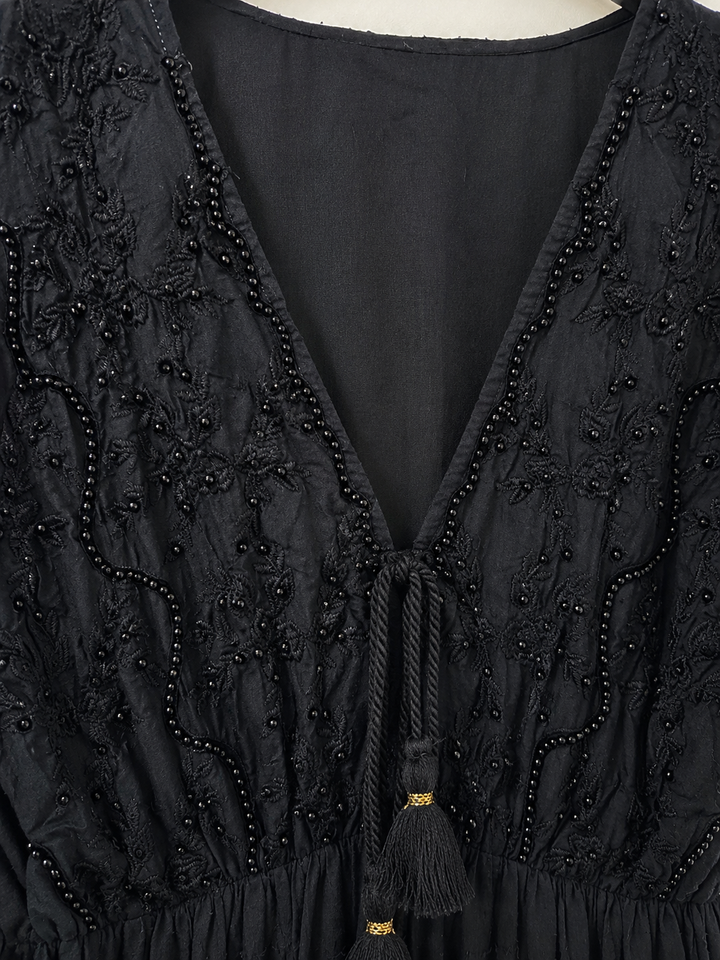 Black Lace Evening Dress