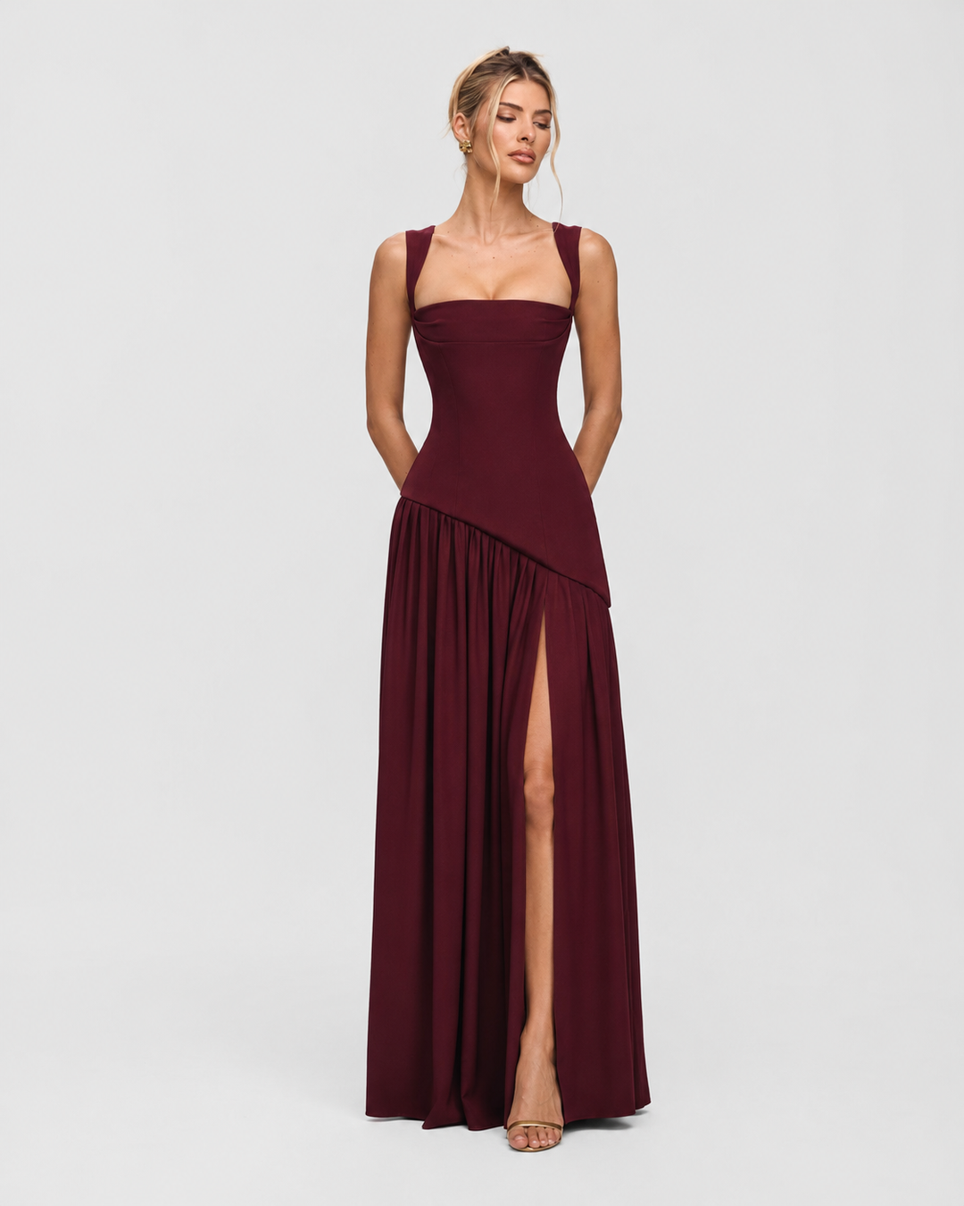 Corset Maxi Evening Dress