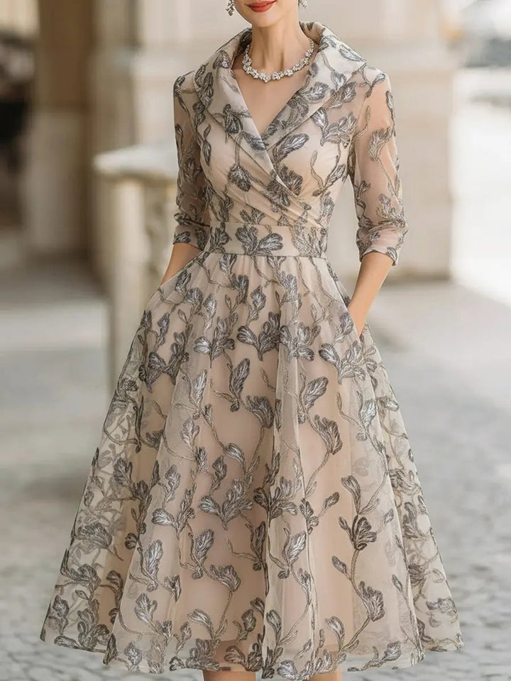 Classic Graceful Wrap Dress