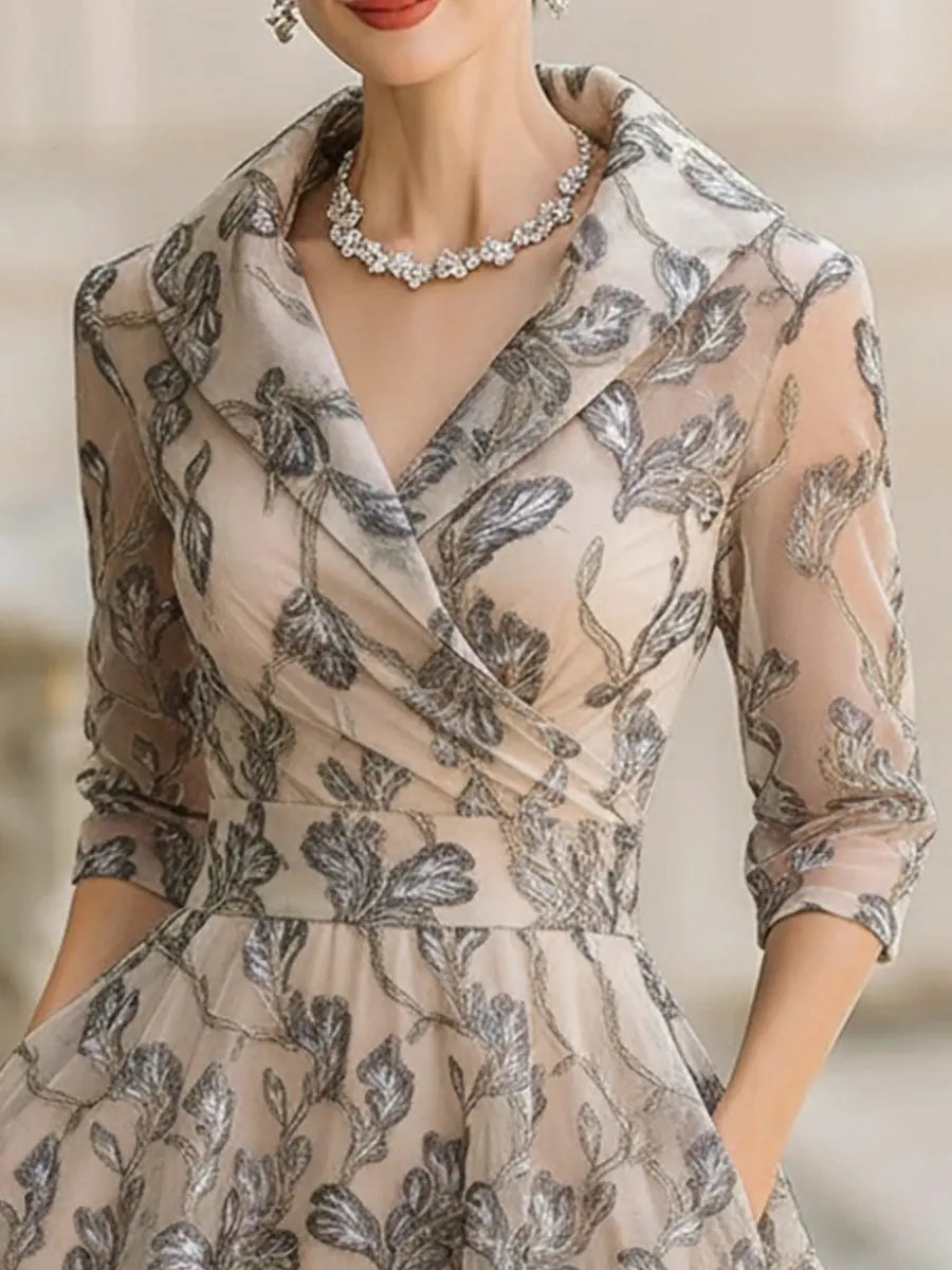 Classic Graceful Wrap Dress