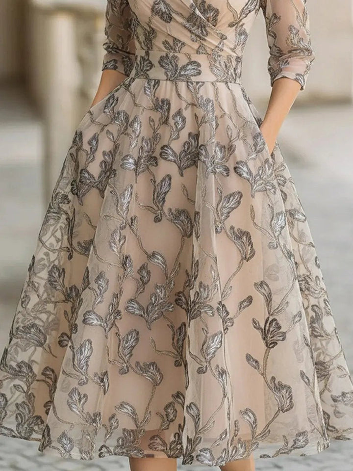 Classic Graceful Wrap Dress