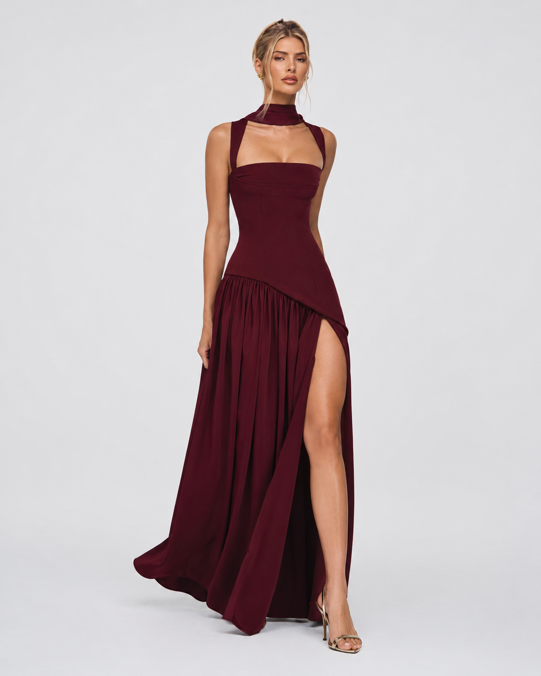 Corset Maxi Evening Dress