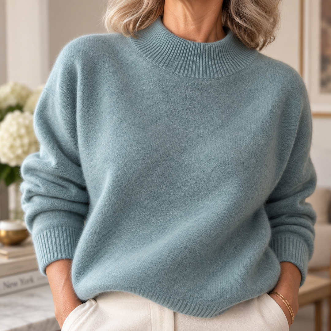 Soft Mock Neck Sweater