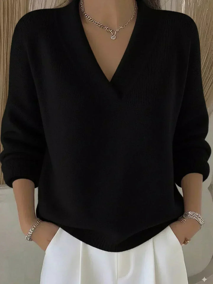 Relaxed V-Neck Sweater
