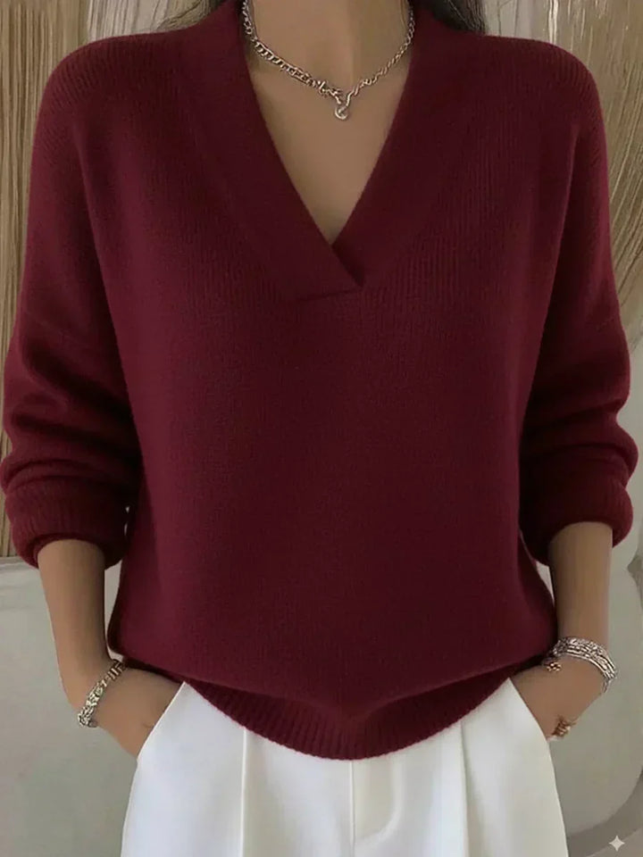 Relaxed V-Neck Sweater