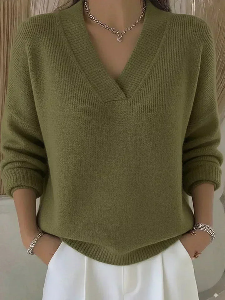 Relaxed V-Neck Sweater