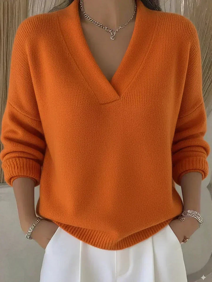 Relaxed V-Neck Sweater
