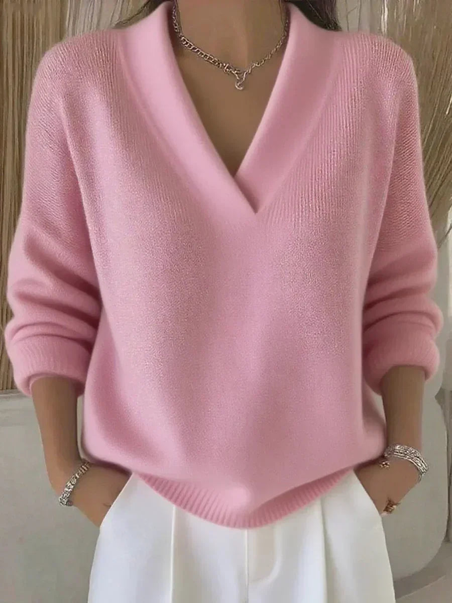 Relaxed V-Neck Sweater