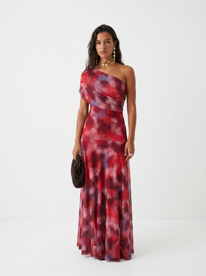 Elegant Off Shoulder Maxi Dress