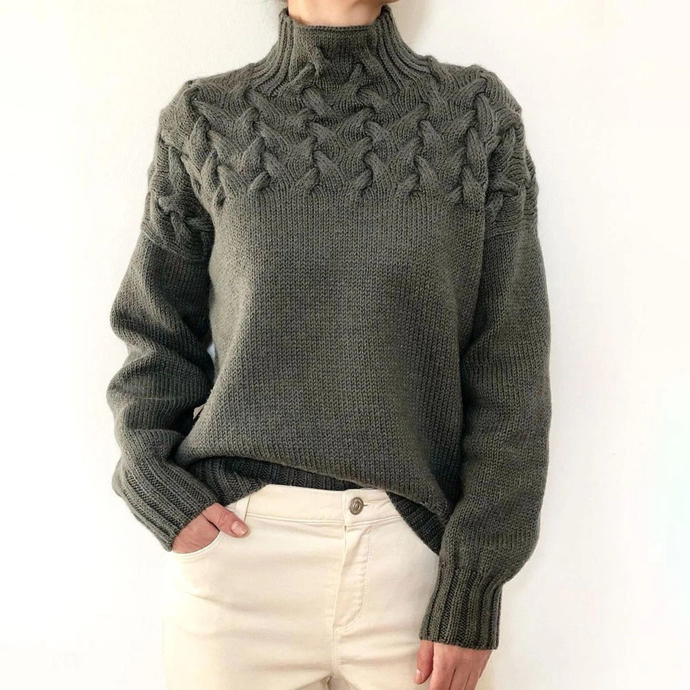 Cozy Turtleneck Knit Sweater