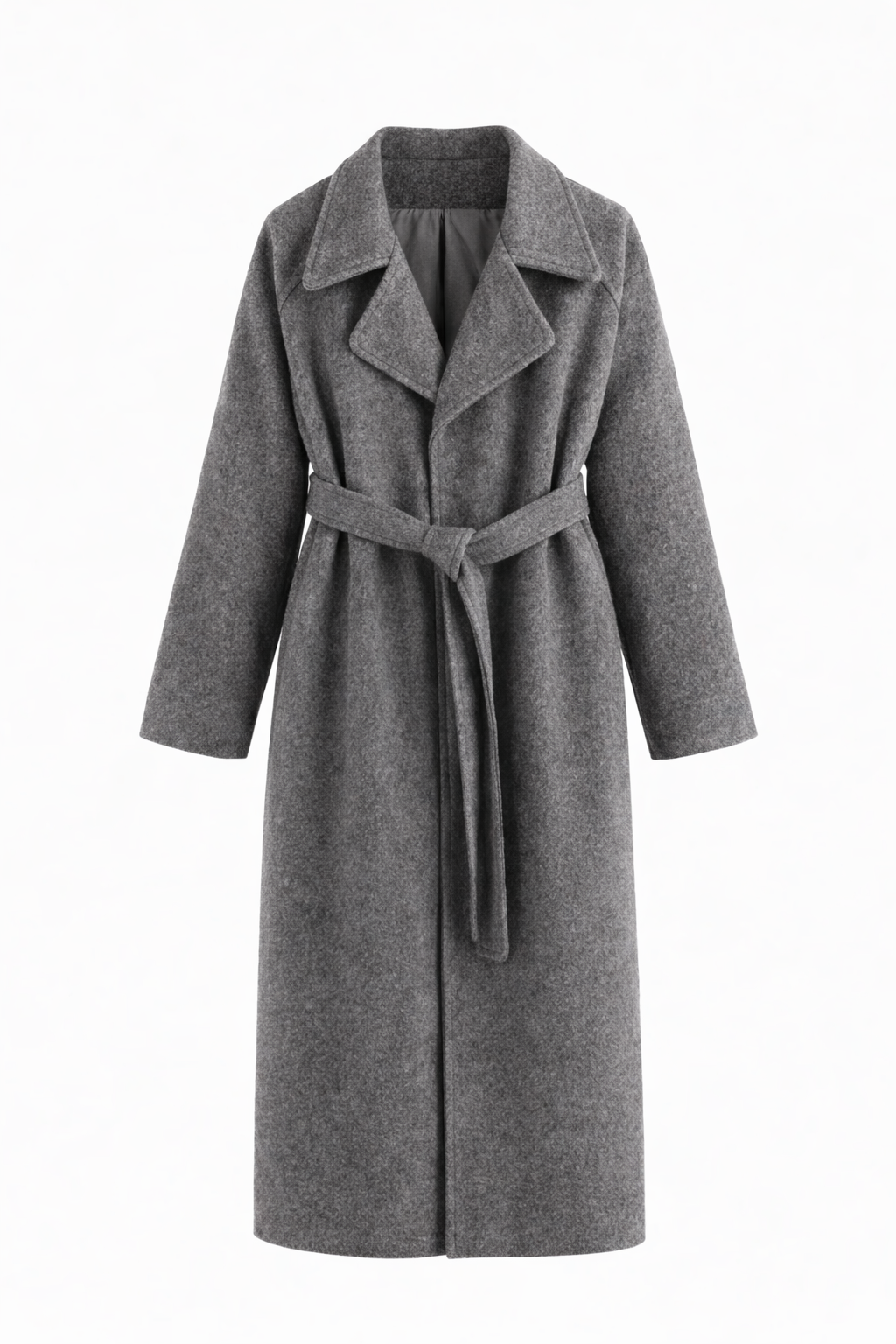 Elegant Belted Long Coat