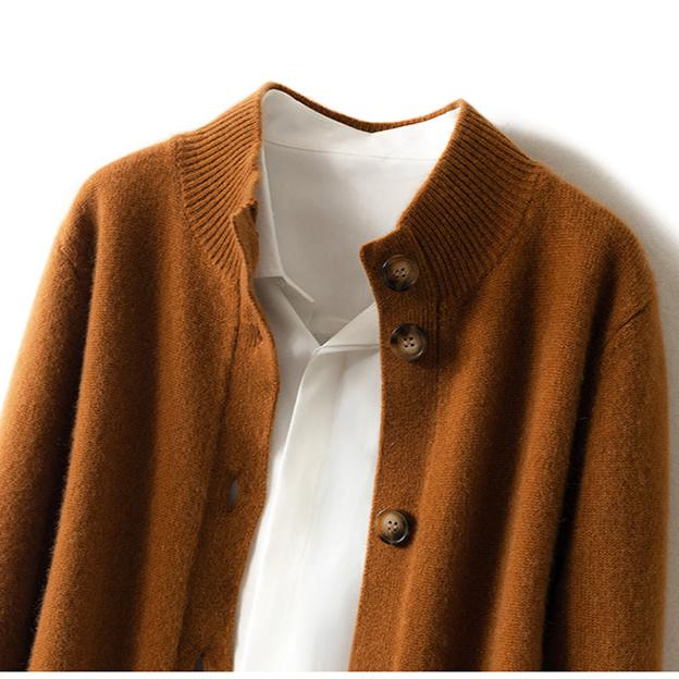 Soft Button-Up Knit Cardigan