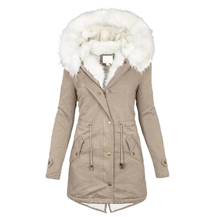 Winter Coat with Faux Fur Lining