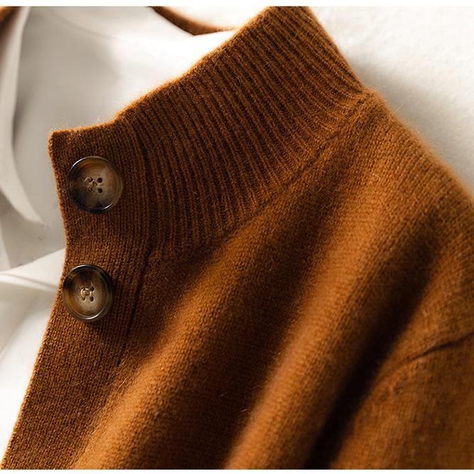 Soft Button-Up Knit Cardigan